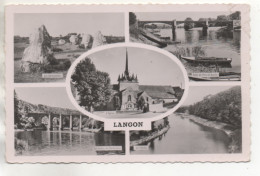 Delcampe - CP ( Langon - Multivues ) - Langon