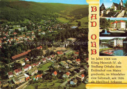 Delcampe - BAD ORB Hessen Panorama Kurstadt Luftaufnahme Orbtal Kirche Salinenplatz Rathaus - Bad Orb