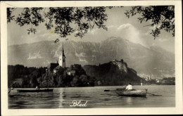 Delcampe - CPA Bled Veldes Slowenien, Wasserpartie, Ruderboot, Kirche - Slowenien