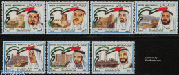 Delcampe - United Arab Emirates 1984 National Day 7v, Mint NH, History - Science - Transport - Politicians - Chemistry & Chemists.. - Chemie
