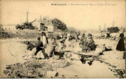 Delcampe - METIERS - Carte Postale De Montluçon - Laveuses Sur Le Cher Et Usines St Jacques - L 170696 - Kunsthandwerk