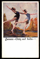 Delcampe - Künstler-AK Otto Amtsberg: Turnerin-Stolz & Kühn - Amtsberg, Otto