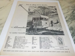 Delcampe - ANCIENNE PUBLICITE CARAVANE TOUS CLIMATS CARANELAIR 1962 - Sonstige & Ohne Zuordnung