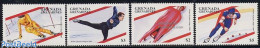 Delcampe - Grenada Grenadines 1997 Nagano Winter Olympics 4v, Mint NH, Sport - Olympic Winter Games - Skating - Skiing - Sci