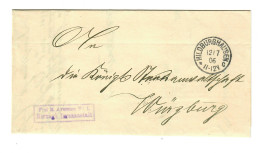 Delcampe - 1906 Frei Herzogliche Irrenanstalt Hildburghausen Nach Würzburg - Lettres & Documents