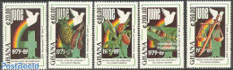 Delcampe - Ghana 1990 June Revolution 5v, Mint NH, Nature - Science - Various - Birds - Fruit - Mining - Weights & Measures - Agr.. - Fruits