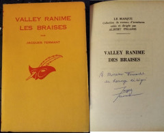 Delcampe - C1 Francois BALSAN Termant VALLEY RANIME LES BRAISES 1962 Envoi DEDICACE SIGNED Port Inclus France - Le Masque