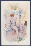 Delcampe - CPA PERAS Erotisme Femme Woman Non Circulée Art Nouveau Nu Féminin Nude Nénette Et Rintintin - Pin-Ups