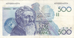 Delcampe - BELGIQUE - BELGIUM - 500 Francs - 1982 - P.143a - 100 Francs