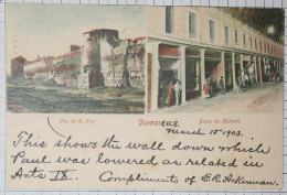 Delcampe - SYRIE / SYRIA - DAMASCUS / DAMAS - MUR DE ST.PAUL - BAZAR DU KAMIDIE 1903 - Syrien