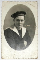 Delcampe - CARTE PHOTO MATELOT CUIRASSE L'OCEAN - Poste Navale