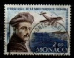 Delcampe - MONACO  -  1963 .  Y&T N° 81 Oblitéré.  Roland Garros /  Avion . - Luftfahrt