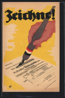 Delcampe - AK Zeichne Kriegsanleihe!, Füller Mit Deutschen Farben - Weltkrieg 1914-18