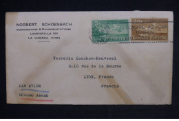 Delcampe - CUBA - Enveloppe Commerciale De  La Habana Pour La France Par Avion - L 149346 - Briefe U. Dokumente