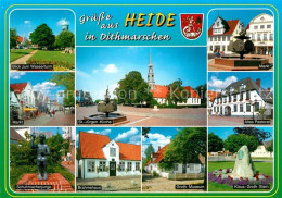 Delcampe - Heide Holstein Wasserturm Markt St Juergenkirche Altes Pastorat Schuhmacherjunge - Heide