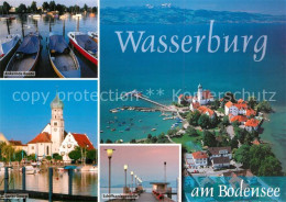 Delcampe - Wasserburg Bodensee Bootsliegeplatz St Georg Schiffsanlegestelle Fliegeraufnahme - Wasserburg A. Bodensee