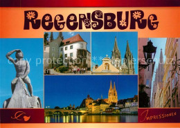 Delcampe - REGENSBURG Bayern Skulptur Dom Bruecke - Regensburg