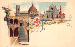 Delcampe - Italy Ricordo Di Firenze Florence Cattedrale Gargoyle Diavolina Litho Postcard - Firenze (Florence)