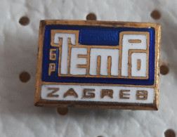 Delcampe - GP TEMPO Zagreb Construction Company Croatia Ex Yugoslavia Enamel Pin - Marques