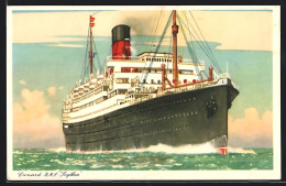 Delcampe - Künstler-AK Cunard R. M. S. Scythia - Dampfer
