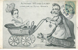 Delcampe - CARICATURE Politique ( ORENS )  Alphonse XIII Chez Loubet - Satirische