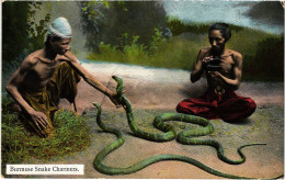 Delcampe - PC BURMA MYANMAR BURMESE SNAKE CHARMERS (a82598) - Myanmar (Burma)