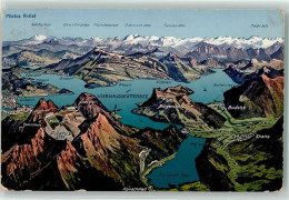 Delcampe - 6374 Buochs - Vierwaldstättersee Vogelschau - 39497873 - Buochs