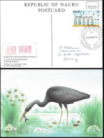 Delcampe - Nauru Postcard To Germany 1981. 50c Rate Birds - Nauru