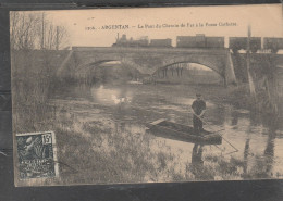 Delcampe - 61 - ARGENTAN - Le Pont Du Chemin De Fer à La Fosse Corbette - Argentan