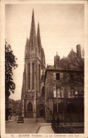 Delcampe - CPA Quimper (Finistere) La Cathedrale Cote Sud - Quimper
