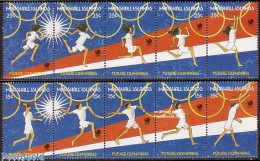 Delcampe - Marshall Islands 1988 Olympic Games 2x5v [::::], Mint NH, Sport - Athletics - Olympic Games - Atletismo