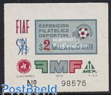 Delcampe - Mexico 1970 Sportmex S/s, Mint NH, Sport - Football - Mexique