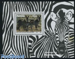 Delcampe - Namibia 1991 Mountain Zebra S/s, Mint NH, Nature - Animals (others & Mixed) - Zebra - Namibie (1990- ...)