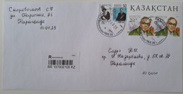 Delcampe - 2002, 2020,2022..KAZAKHSTAN..COVER WITH STAMPS...PAST MAIL..REGISTERED - Kazakhstan