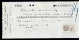 Delcampe - F.buirette & Cie Quai De Gand à Roubaix M.van Welden 11-10-1930 - Wechsel