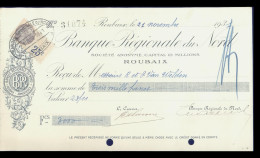 Delcampe - Banque Régionale Du Nord Roubaix M.van Welden  21-11-1931 - Wechsel