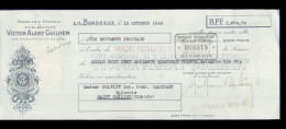 Delcampe - Saint Emilion  Droguerie Victor Alary Guilhem Bordeaux 1944 - Wechsel