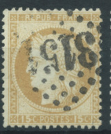 Delcampe - Lot N°96958  N°55, Oblitéré GC Refait 3151 RIVE-DE-GIER(84) - 1871-1875 Cérès