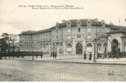 Delcampe - PARIS  Rue Crimée XIII Arr Boulevard De L'hopital  METRO Saint Marcel - Pariser Métro, Bahnhöfe