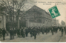 Delcampe - HAUTS DE SEINE  PUTEAUX  Sortie Des Ouvriers De L'Arsenal - Puteaux