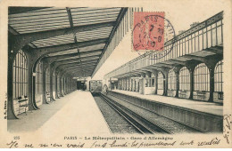 Delcampe - PARIS  LE METROPOLITAIN  Gare D'Allemagne - Pariser Métro, Bahnhöfe