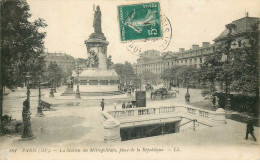 Delcampe - PARIS    La Station Du Metropolitain Place De La Republique - Pariser Métro, Bahnhöfe