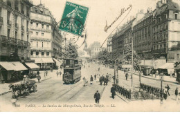 Delcampe - PARIS  La Station Du Metropolitain  Rue Du Temple - Pariser Métro, Bahnhöfe