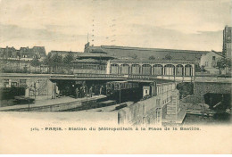 Delcampe - PARIS  Station  Du Metropolitain  Place De La Bastille - Pariser Métro, Bahnhöfe