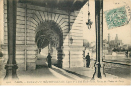 Delcampe - PARIS  Chemin De Fer  METROPOLITAIN  Ligne N°2 Sud étoile Italie Viaduc De Passy - Pariser Métro, Bahnhöfe