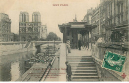 Delcampe - PARIS  Vue Du Petit Bras De La Seine VI Arr Station Du Chemin De Fer D'Orleans  TOUT PARIS - Pariser Métro, Bahnhöfe