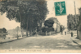 Delcampe - SEINE ET MARNE  MELUN  Route Du Mée Et Le Quai Pasteur - Melun