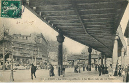 Delcampe - PARIS    Le  Metropolitain A La Rotonde De La Villette - Pariser Métro, Bahnhöfe