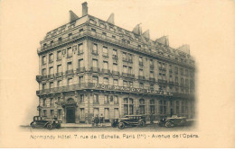 Delcampe - PARIS  1er Arrondissement  NORMANDY  Hotel 7 Rue De L'echelle - Avenue De L'opéra - Paris (01)