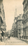 Delcampe - PARIS  1er Arrondissement   église Saint Leu Et Rue Saint Denis - Paris (01)